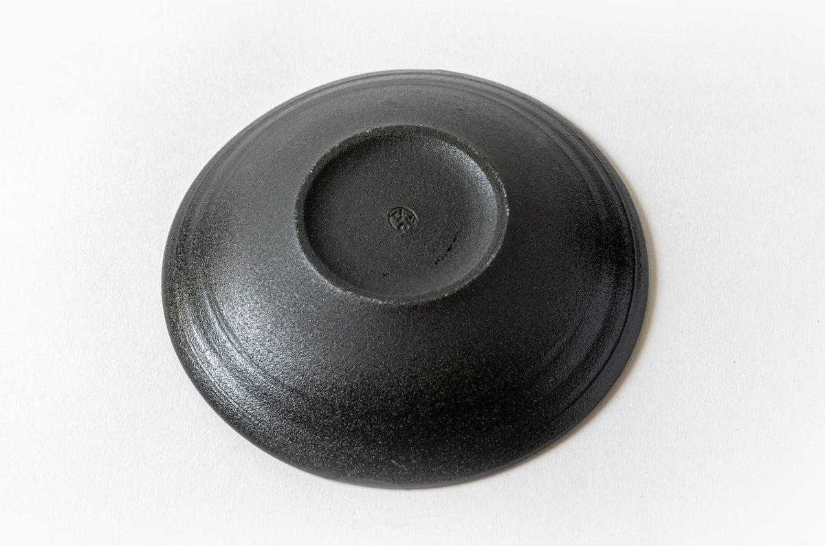 黒呂摺パン皿(金彩) 黒呂摺パン皿(金彩) 黒呂摺パン皿(金彩)
